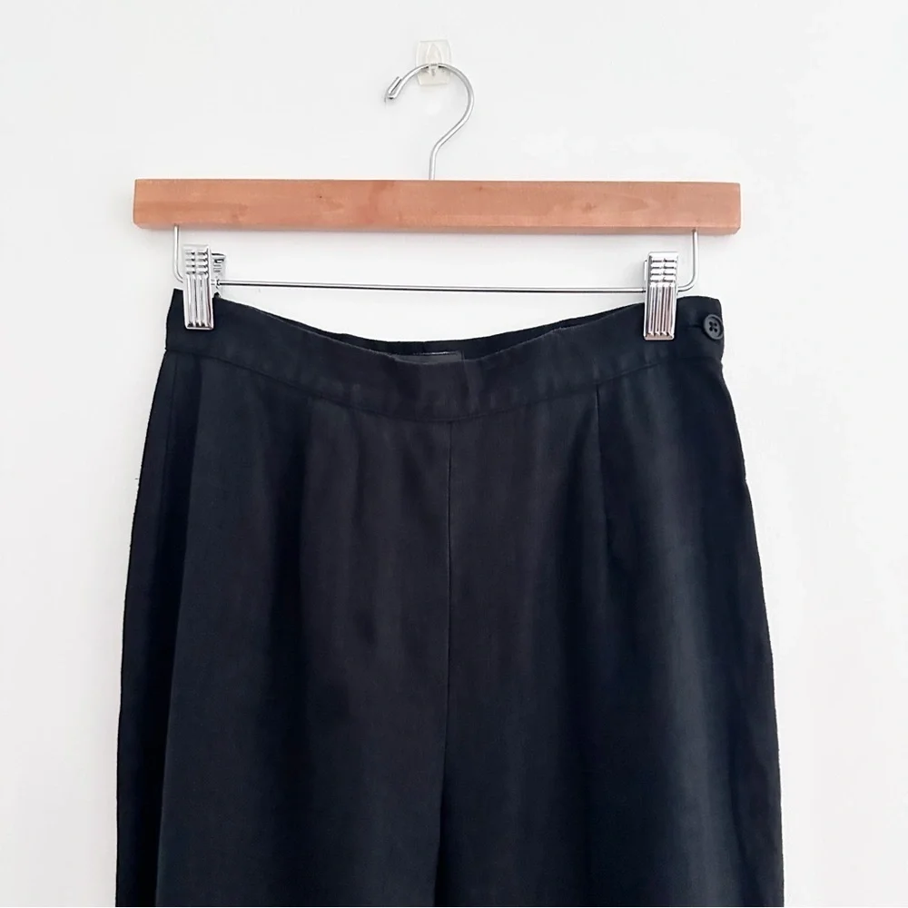 Vintage Banana Republic Cuffed Linen Trousers Made In Italy